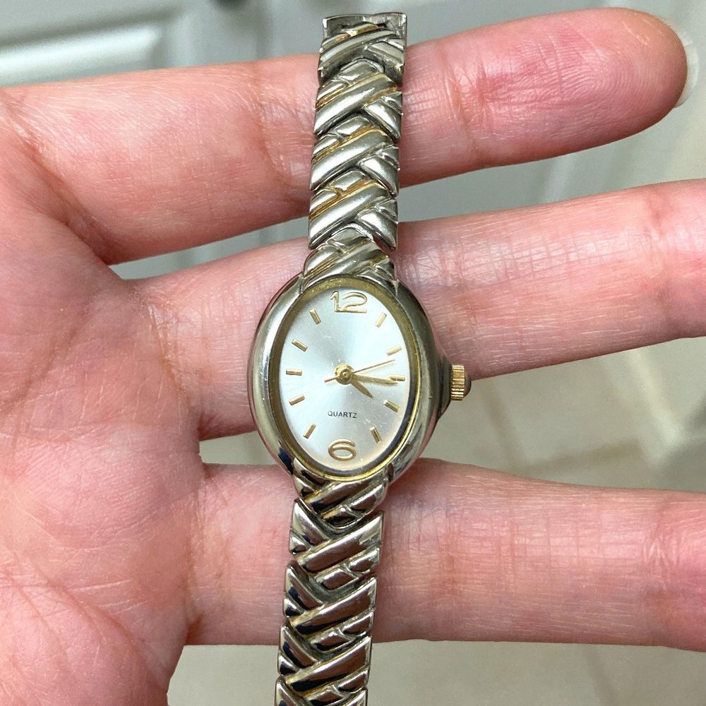 Vintage MZ Berger Silver Stainless Steel Wristwatch WS38 PC21